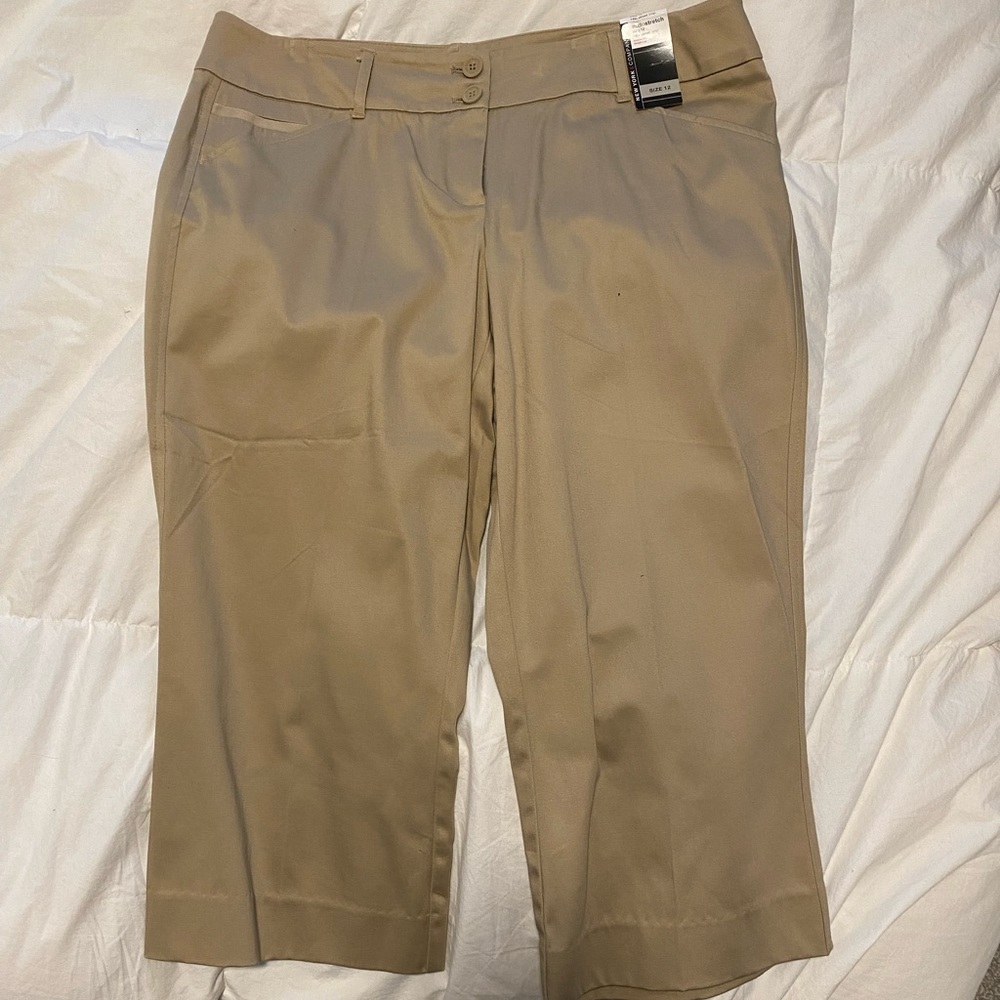 Ny&co tan crop pants - brand new with tag! Size 12